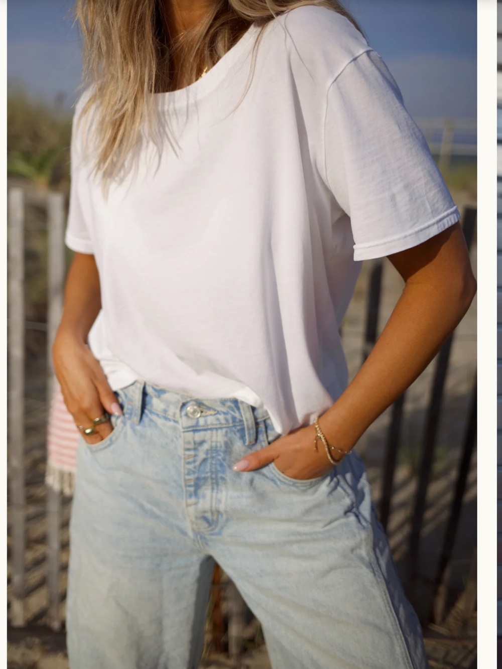 perfectwhitetee Women's White Short-Sleeve Crewneck Tee
